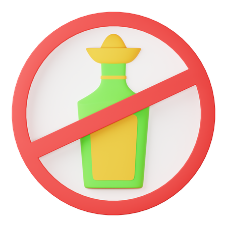 No alcohol  3D Icon