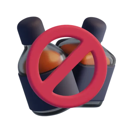 No alcohol  3D Icon