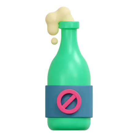 No Alcohol  3D Icon