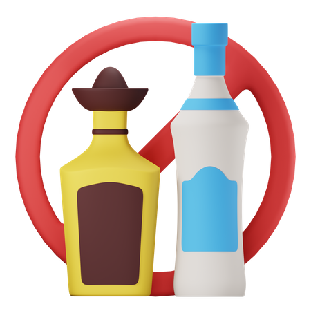 No alcohol  3D Icon