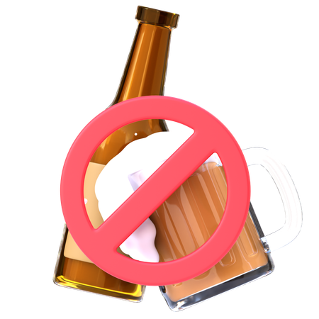 No Alcohol  3D Icon