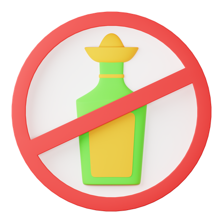 No alcohol  3D Icon