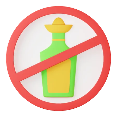No alcohol  3D Icon