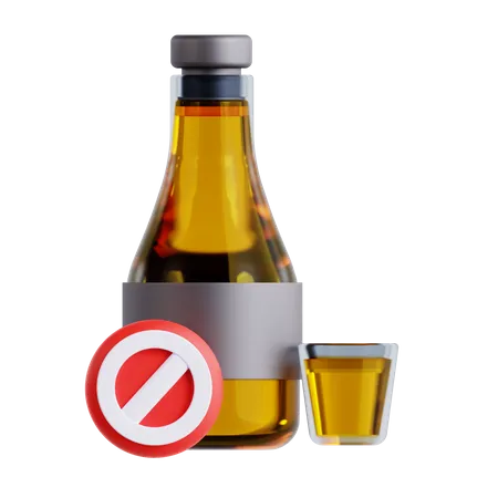 No Alkohol  3D Icon