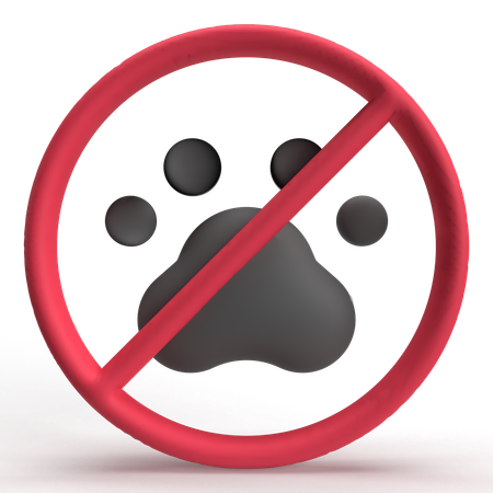 No Animal  3D Icon