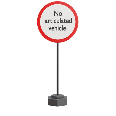 No Articulated Vehicle  3D Icon