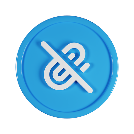 No Attachment  3D Icon