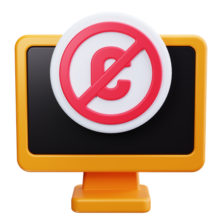 No Attribution  3D Icon