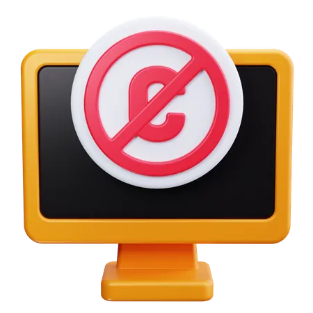 No Attribution  3D Icon