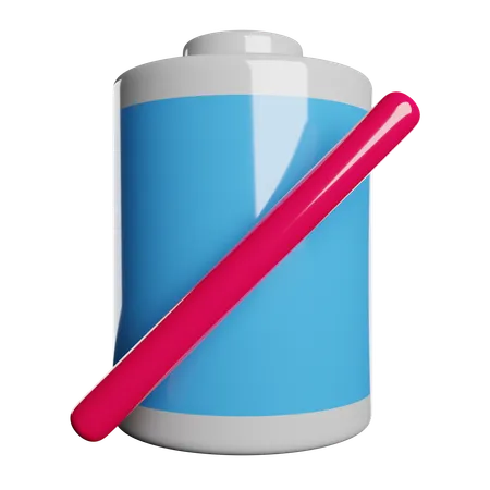 No Battery Lower 3D Icon