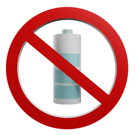 No Battery  3D Icon