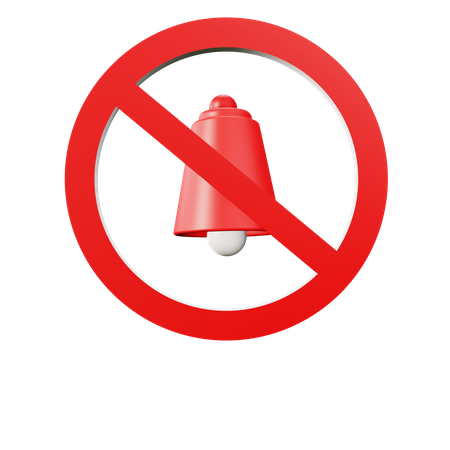 No Bell  3D Icon