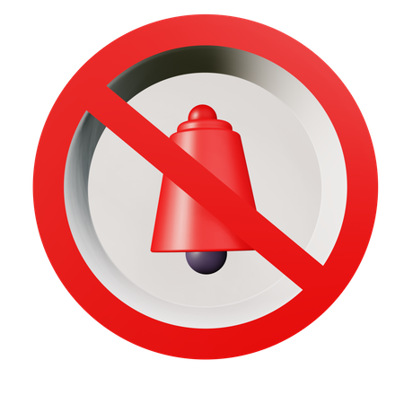 No Bell  3D Icon