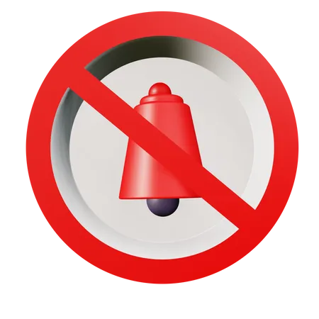 No Bell  3D Icon