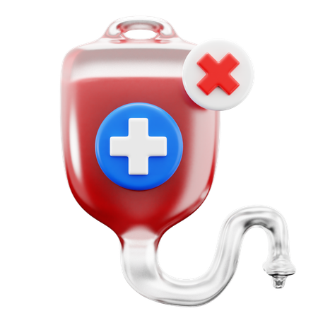 No Blood Transfusion  3D Icon