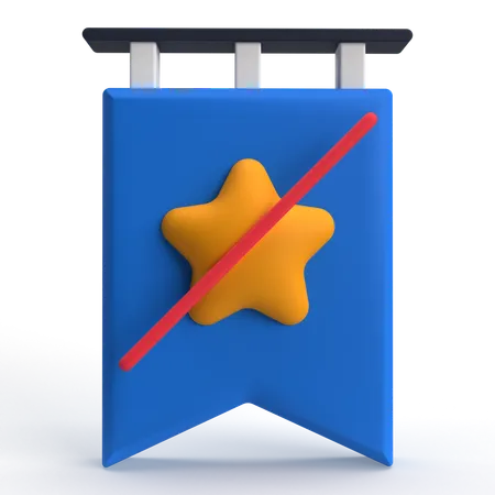 No Bookmark  3D Icon