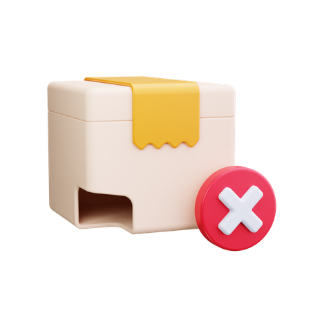 No Box  3D Icon