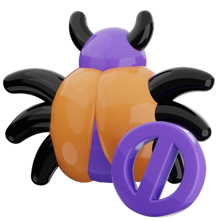 No Bug  3D Icon