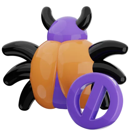 No Bug  3D Icon