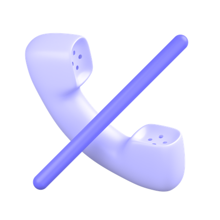 No Call  3D Icon