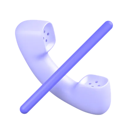 No Call  3D Icon