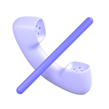 No Call  3D Icon