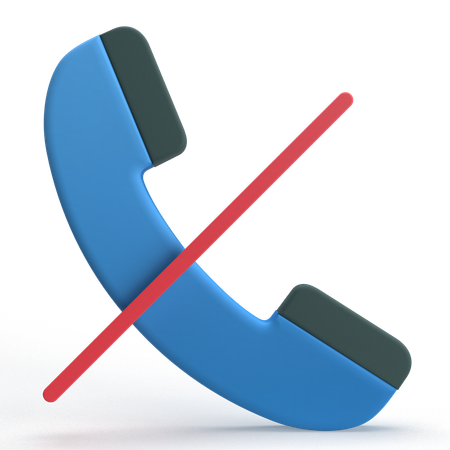 No Call  3D Icon