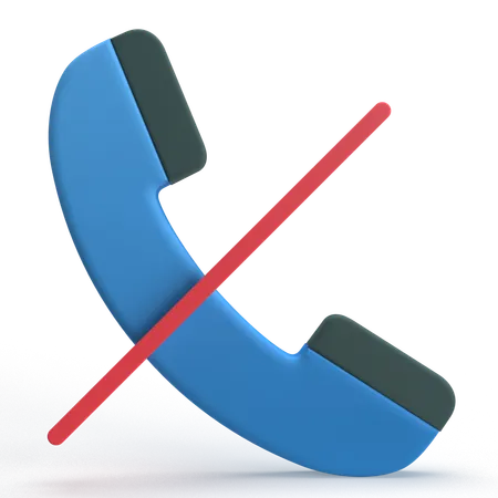 No Call  3D Icon