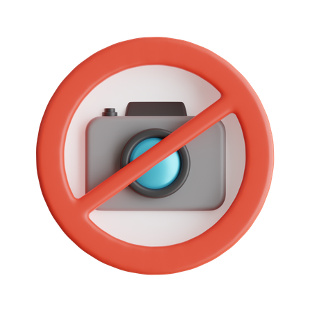 No Camera  3D Icon