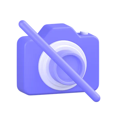 No Camera  3D Icon