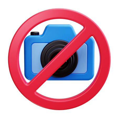 No Camera  3D Icon