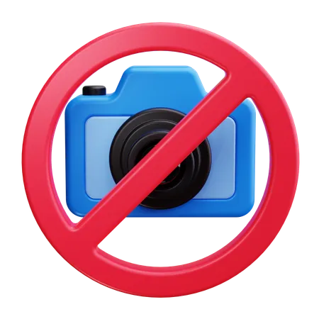 No Camera  3D Icon