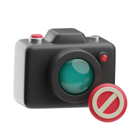 No Camera  3D Icon