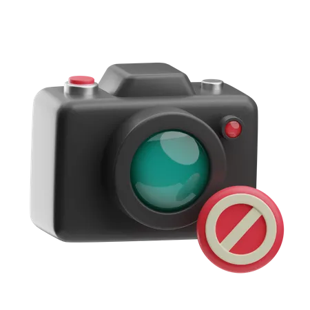 No Camera  3D Icon