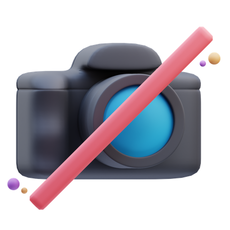 No Camera  3D Icon