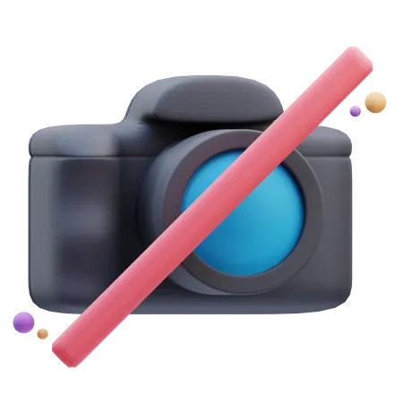 No Camera  3D Icon