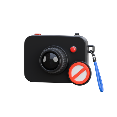 No Camera  3D Icon