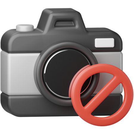 No Camera  3D Icon