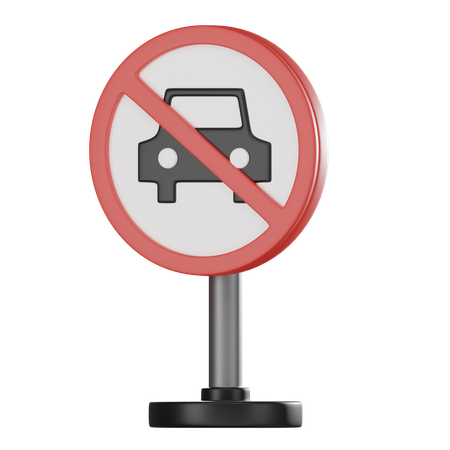 No car  3D Icon