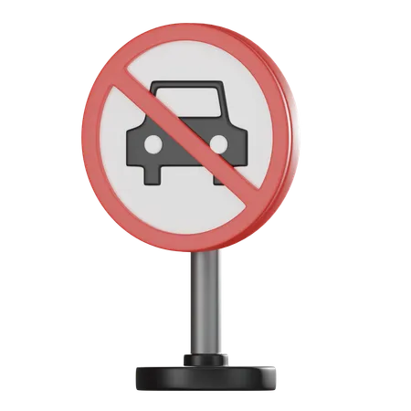 No car  3D Icon