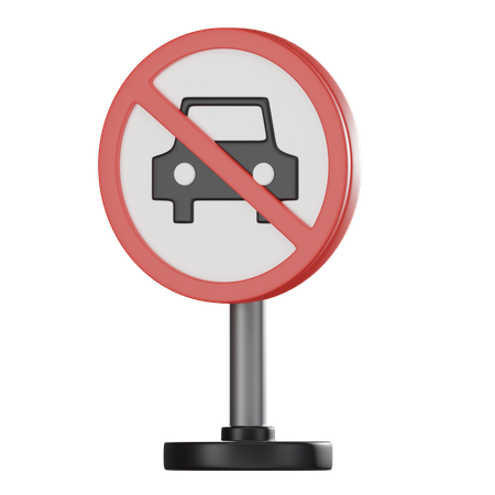 No car  3D Icon