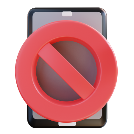 No Cellphone  3D Icon