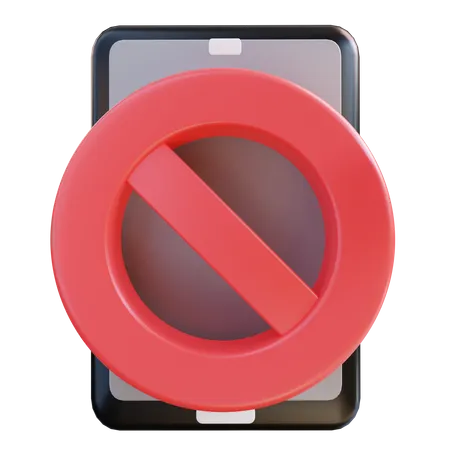 No Cellphone  3D Icon