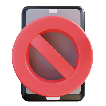 No Cellphone 3D Icon