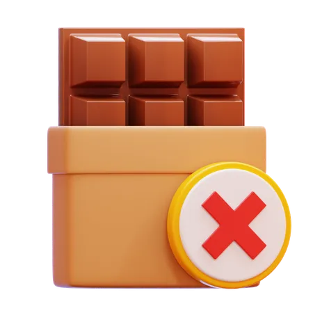 No Chocolate  3D Icon