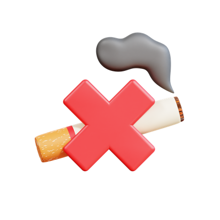 Sin cigarros  3D Icon