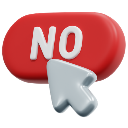 No Click  3D Icon