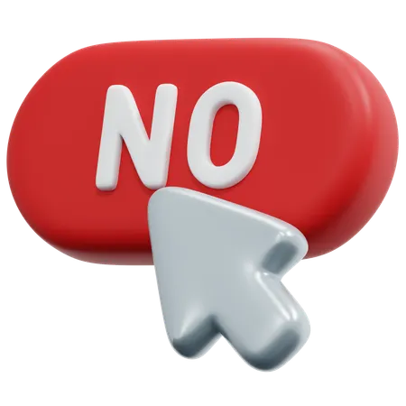 No Click  3D Icon
