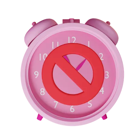 No clock  3D Illustration