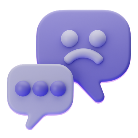 ノーコメント  3D Icon